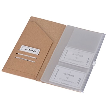 Traveler's Notebook Accessories Set - Kraft Folder & Pouch