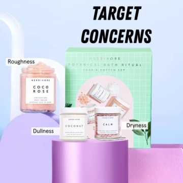 HERBIVORE Bath Ritual Set - Luxurious Self-Care Gift Set