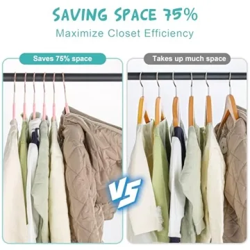 TIMMY Baby Velvet Hangers Non-Slip Baby Clothes Hangers, 11.8” Inch 50 Pack Space Saving Childrens Hangers -360° Swivel Rose Gold Hook, Strong & Durable Infant/Toddler Pink Hangers