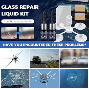 NASILOOP Windshield Repair Kit - Quick & Efficient Glass Repair Fluid