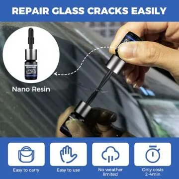 NASILOOP Windshield Repair Kit - Quick Glass Crack Fix