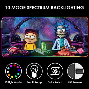 Bimormat RGB Gaming Mouse Pad with LED Lights