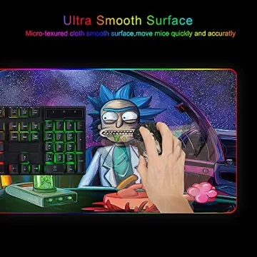 Bimormat RGB Gaming Mouse Pad with LED Lights