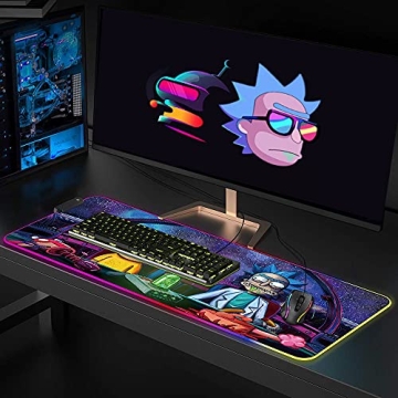Bimormat RGB Gaming Mouse Pad with LED Lights