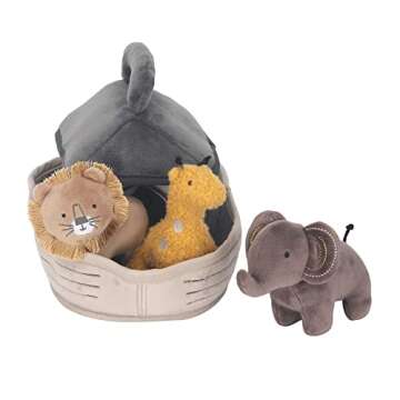 Lambs & Ivy Baby Noah Interactive Plush Boat/Ark with Stuffed Animal Toys