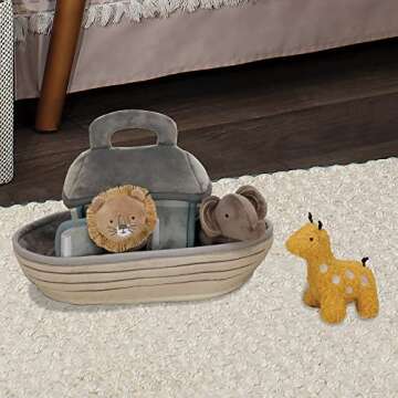 Lambs & Ivy Baby Noah Interactive Plush Boat/Ark with Stuffed Animal Toys
