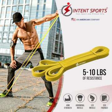 Intent Sports Pull up Assist Band (Yellow)