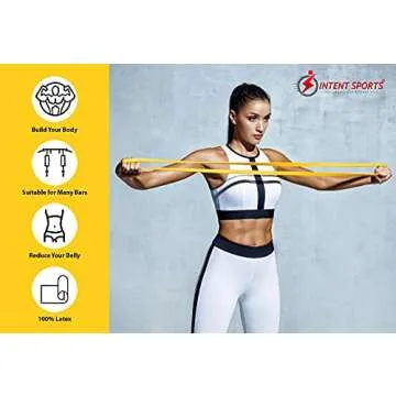 Intent Sports Pull up Assist Band (Yellow)