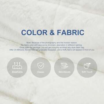 Hobestluk Bean Bag Chairs for Adults Giant BeanBag Chair Sofa Memory Foam Bean Bag Chair Faux Fur Fireside Bean Bags Big Lazy Sofa for Living Room Bedroom Dorm Office (White Plush)