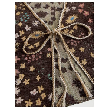 GORGLITTER Women's Trendy Crochet Sleeveless Vest 2024 Brown