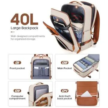 UKEIN 3 Piece Luggage Set with Spinner Wheels and TSA Lock