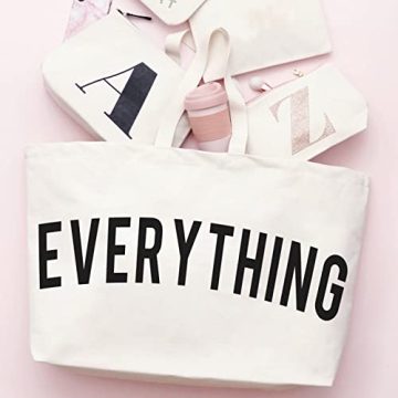 LLYLIU Large Canvas Tote Bag for Eco-Friendly Shopping