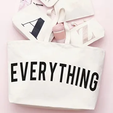 LLYLIU Large Canvas Tote Bag for Eco-Friendly Shopping