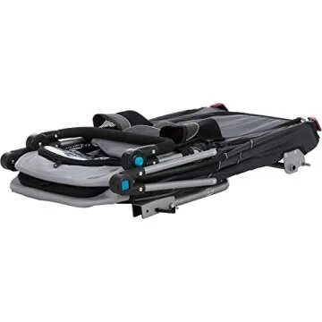 TRIXIE Quick-Fold Convertible Dog Bike Trailer, Carrier for Medium Dogs up to 66 lbs, Quick Set-up and Fold Down, Easily Converts to Pet Stroller