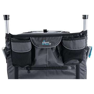 TRIXIE Quick-Fold Convertible Dog Bike Trailer, Carrier for Medium Dogs up to 66 lbs, Quick Set-up and Fold Down, Easily Converts to Pet Stroller