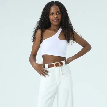 Earnda Stylish Faux Leather Fashion Belt for Women