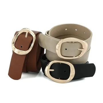 Earnda Stylish Faux Leather Fashion Belt for Women