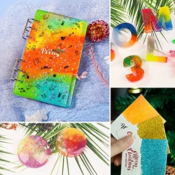 LEOBRO 18 Pack Fine Glitter for Crafting Projects