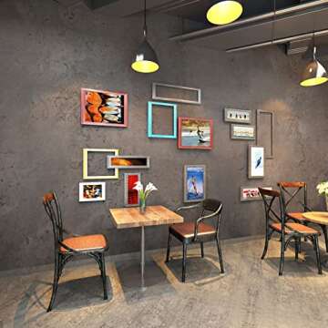 16"×118" Dark Grey Black Concrete Wallpaper Peel and Stick 3D Matte Textured Thick Concrete Cement Contact Paper Vinyl Wrap Removable DIY Tile Wall Sticker for Walls Countertop Cabinet Kitchen Island