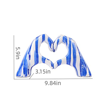 WUBIANJIE Heart-Shaped Love Finger Sculpture for Home Decor
