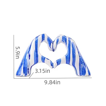 WUBIANJIE Heart-Shaped Love Finger Sculpture for Home Decor