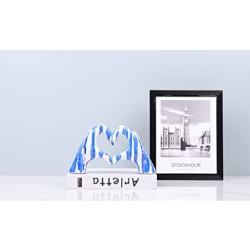 WUBIANJIE Heart-Shaped Love Finger Sculpture for Home Decor