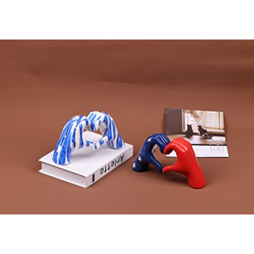 WUBIANJIE Heart-Shaped Love Finger Sculpture for Home Decor