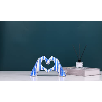 WUBIANJIE Heart-Shaped Love Finger Sculpture for Home Decor