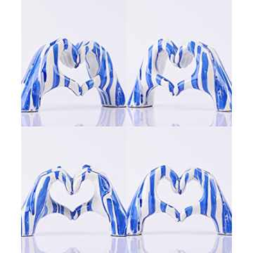 WUBIANJIE Heart-Shaped Love Finger Sculpture for Home Decor