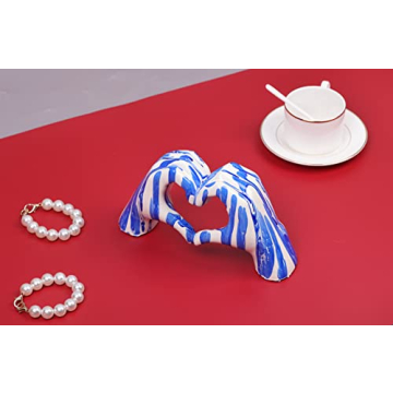 WUBIANJIE Heart-Shaped Love Finger Sculpture for Home Decor