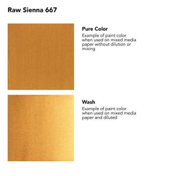 Daler-Rowney FW Acrylic Ink Bottle Raw Sienna - Versatile Acrylic Drawing Ink for Artists and Studen...