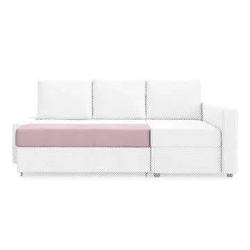 MASTERS OF COVERS Snug Fit Friheten Slipcover for The IKEA Friheten with Chaise Corner Cover, Sofa Bed Cover, Sectional Slipcover Replacement (Pink)