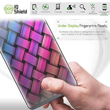 IQShield Screen Protector Compatible with Galaxy S10 6.1 (2-Pack)(Case Friendly) Anti-Bubble Clear TPU Film (NOT Compatible with Verizon Samsung S10 5G 6.7 inch)