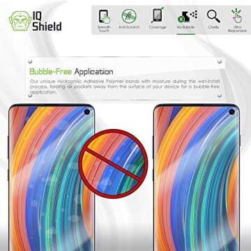 IQShield Screen Protector Compatible with Galaxy S10 6.1 (2-Pack)(Case Friendly) Anti-Bubble Clear TPU Film (NOT Compatible with Verizon Samsung S10 5G 6.7 inch)