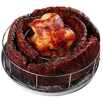 BBQ Guru Rib Rack | Holds 5 Ribs and a Whole Chicken