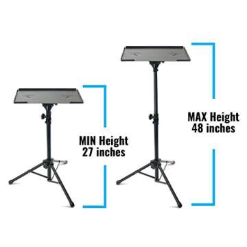 Plixio Adjustable Laptop Projector Stand - Multi-Functional Portable Podium