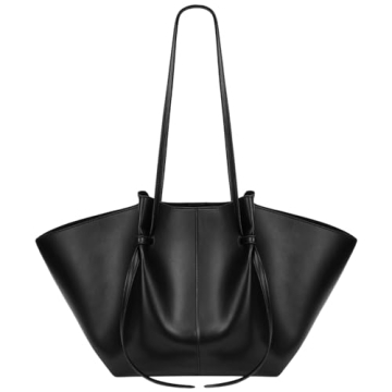 YFGBCX Tote Bag Smooth Leather Work Bag for Women Trendy Top Handle Bag Luxury Hobo Handbag with Adj...