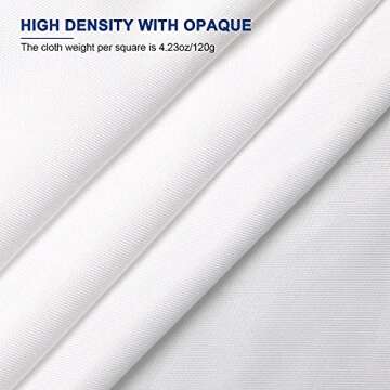 Aimosen 10 x 7 FT White Backdrop - Professional Pure White Screen for Photography, Video Recording