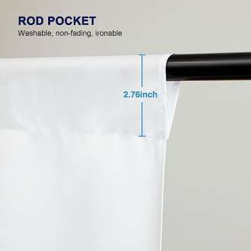 Aimosen 10x7 FT White Photography Backdrop for All Events