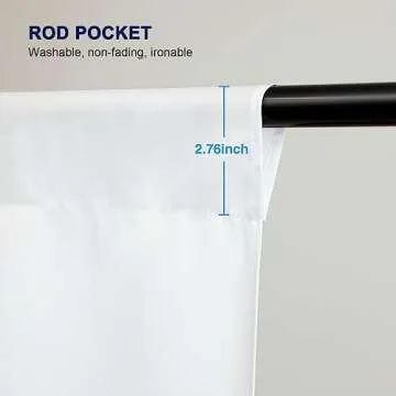 Aimosen 10x7 FT White Photography Backdrop for All Events
