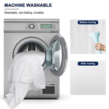 Aimosen 10x7 FT White Photography Backdrop for All Events