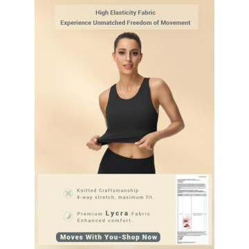 High Neck Sports Bra for Women Full Coverage Medium Impact