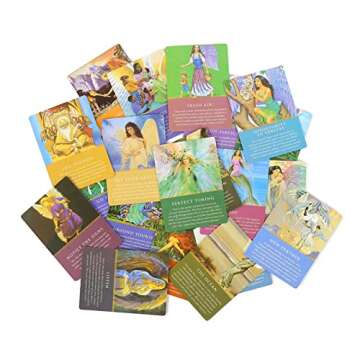 PAIMIT 44 Cards, Daily Guidance Angel Card Tarot, Entertainment Poker Artifact Card Divination Table Game Tarot Angel Artifact