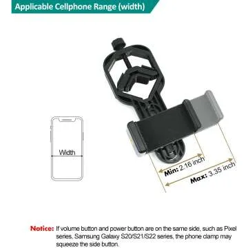 VANKEY Universal Phone Scope Mount for Telescopes