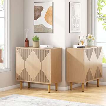 Tribesigns Modern Storage Cabinet for Stylish Organization