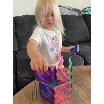 CreateOn Crayola Magnetic Tiles for Creative Play & Learning