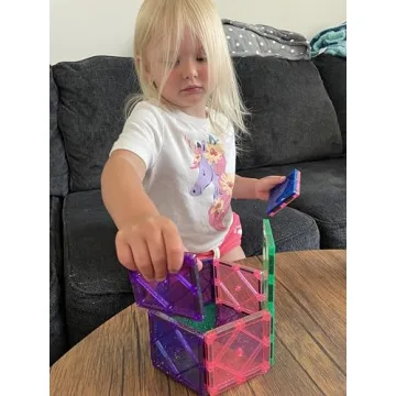 CreateOn Crayola Magnetic Tiles for Creative Play & Learning