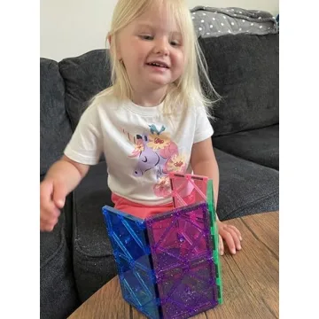 CreateOn Crayola Magnetic Tiles for Creative Play & Learning