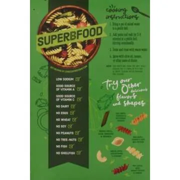 Cybele's Free to Eat Gluten Free & Grain Free Pasta Superfood Green, Rotini High in Plant Based Protein Dairy Free, Nut Free, Soy Free, Allergen Free, Non GMO, Vegan 8oz Box (Pack of 1)