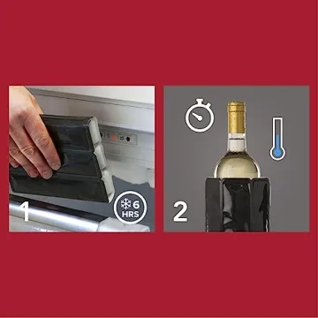 Vacu Vin Wine Chiller Sleeve - Flexible, Reusable Wine Cooler